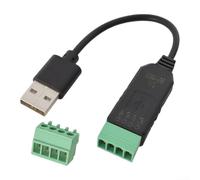 Convertidor USB a RS485 basado en CH340 para comunicación de PC a PLC en sistemas transportadores, maquinaria de embalaje y controladores CNC