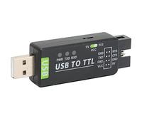 Convertidor USB a TTL FT232RL, adaptador UART USB a TTL con línea de 8 pines, tres indicadores LED, velocidad de datos de 300 Bp-3 Mbps, compatibilidad con múltiples sistemas, accesorios para computad