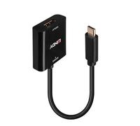 Convertidor USB-C a DisplayPort 4K 144Hz Negro 0.21m ABS Compatible HDCP 2.2