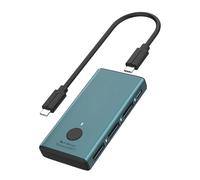 Convertidor USB C a Triple DP, adaptador 4K 60Hz tipo C a DisplayPort con pantalla encendida/apagada y PD extendida a 3 monitores, concentrador MST multimonitor para MacBook Pro/Air, Surface, Dell (4