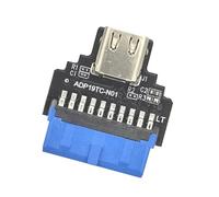 Convertidor USB C de aluminio para puertos de 19 pines que ofrece velocidad de 5 Gbps y adaptador de aluminio de 20 W