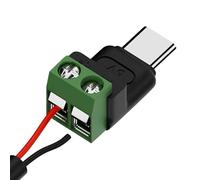 Convertidor USB C | Macho 2 Pin Sin Soldadura Equipo Eléctrico - Conectores Type C Sin Soldadura - Para Industrial Científico Bricolaje Reparación Carga Teléfonos Tabletas Pequeños Elet