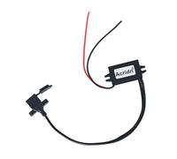 Convertidor USB de 12 V a 5 V, doble puerto A, amplio rango de voltajes, adaptador ABS para dispositivos electrónicos, cargas de doble puerto
