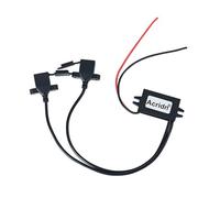 Convertidor USB de 12 V a 5 V, doble puerto USB A, amplio rango de voltajes, adaptador ABS para dispositivos electrónicos, fuente de alimentación electrónica