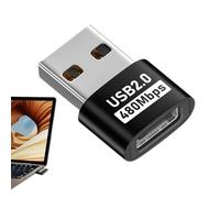 Convertidor USB Tipo C - Adaptador 2.0 De Alta Velocidad | Dongle De Transmisión De Datos Rápida, Conector De Carga Eficiente, Accesorio Portátil Multifuncional, Pequeño Gadget De Conversión Duro