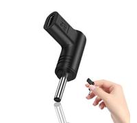 Convertidor USBs-C a CC - Adaptador de enchufe de barril de 90 grados tipo C a CC, punta hembra a macho de 15 V USB | Compatible con conector de carga de 5,5 x 2,5 mm, 4,0 x 1,7 mm, 3,0 x 1,1 mm, 5,2