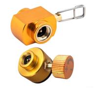 Convertidor Válvula a Tornillo Estufa Convertidor Válvula a Tornillo(A) | Latón macizo, conexión 7/16, compatible Campingaz, resistente ácidos, ideal estufas rosca
