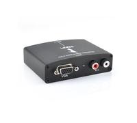 Convertidor VGA y audio a HDMI - LINDY - FullHD 1080p - Plug and Play - Negro