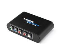 Convertidor YPbPr a HDMI - Adaptador de Video Componente a HDMI, Escalador 1080P con Carcasa de Aluminio