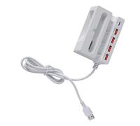 Convertidores de concentradores USB de múltiples puertos con 4 puertos USB y tipo C más soporte de teléfono para cargar múltiples dispositivos