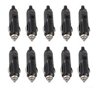 Convertidores de potencia macho de 12 V/24 V con luz indicadora, material ABS, fusible de 10 A, alta resistencia al calor para aparatos eléctricos de coche, limpieza al vacío