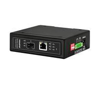 Convertidores Ethernet industriales de 10 G con gestión web y doble entrada de alimentación para entornos hostiles, convertidores industriales de fibra poeta