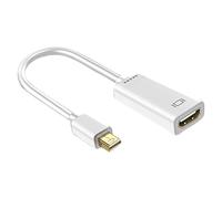 Convertidores portátiles Miniture DP a Hdtv con resolución 4K, conectores dorados para dispositivos Miniture DisplayPort, compatible con sincronización de vídeo y música, convertidores DisplayPort a