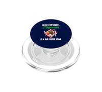Convertirse en Vegetariano es un Gran bistec perdido PopSockets PopGrip para MagSafe
