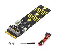 Convierta 2 interfaces Key B en SATA2.5 para una transferencia de datos eficiente y amplíe la memoria con una funda para los entusiastas de la computadora. 2 Key B para la transferencia de datos