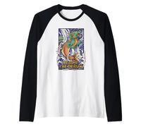Conviértete en el Amante del dragón mitología Japonesa Koi Fish Art Camiseta Manga Raglan