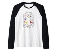 Conviértete en el Cambio - Pride Empowerment Rainbow LGBTQ+ Camiseta Manga Raglan