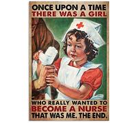 Conviértete en un cartel retro de lata de metal Once Upon A Time There was a Girl Who Really Loved Horses and Dogs Vintage Wall Poster Placa de metal Retro para el hogar Jardín Café Decoración de la p