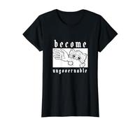 Conviértete en una Clase ingobernable de Resistencia de Brazo mordedor de Gato Camiseta gráfica económica, Mujer, Negro, M