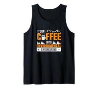 Convierto el café en ingeniería ambiental un administrador de residuos Camiseta sin Mangas