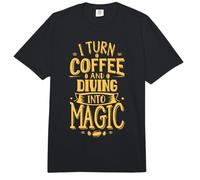 Convierto el café y me sumerjo en un buceador Divertido mágico Comfort Colors Adult Heavyweight T-Shirt