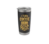 Convierto el café y me sumerjo en un buceador divertido mágico Vaso térmico de acero inoxidable de doble pared