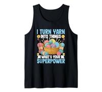 Convierto el hilo en cosas ¿Cuál es tu superpoder Camiseta sin Mangas