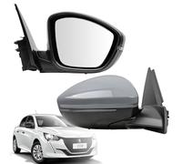 Convitex Espejo retrovisor derecho eléctrico calefactable, espejo completo para CORSA F/208 2019 2020 2021 2022 2023 2024, para YPSILON (L21) EV 2024, con sensor de temperatura, se puede pintar, con