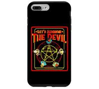 Convocemos al Diablo Pentagrama Retro Satánico Humor Oscuro Carcasa para iPhone 7 Plus/8 Plus