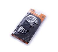 Convy GJ-0046 Juego de llaves de estrella de brazo, juego de llaves de estrella de extremo hueco T10-T50, juego de 9 piezas, estándar