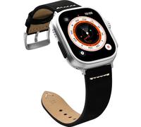 CooBES Correas de cuero genuino compatibles con Apple Watch Ultra 2 / Ultra 49 mm, 46 mm, 45 mm, 44 mm, 42 mm, para hombre y mujer, 42mm(Series 10)/41mm/40mm/38mm, Cuero, No es una piedra preciosa