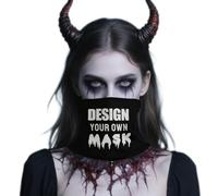 coobopet Mascarilla facial personalizada para Halloween: cubrecuellos y pasamontañas personalizados. Diseña tu propio diseño espeluznante para fiestas, disfraces y regalos de Halloween.