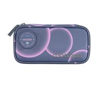 coocazoo Estuche con parche de velcro, estuche para lápices, compartimento principal grande, trabillas para compás y escuadra, compartimento horario, bolsillo con cremallera, a partir de 3 grados