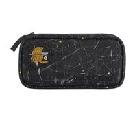 coocazoo Estuche con parche de velcro, estuche para lápices, compartimento principal grande, trabillas para compás y escuadra, compartimento horario, bolsillo con cremallera, a partir de 3 grados