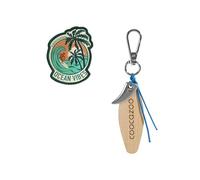 coocazoo Juego de etiquetas y parches de velcro para mochilas escolares Mate, Joker & Porter, diseño y colgante, intercambiables e individuales, a partir de 3 grados, Ocean Vibes - Colorido, talla