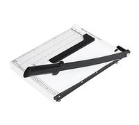 COOCHEER Cortador de papel Cortador de papel para hojas A4, cortador en sistema de seguridad automático, corte simultáneo, 10 hojas de papel, blanco