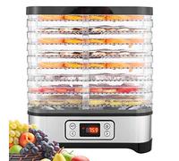 COOCHEER Deshidratador de alimentos 8 bandejas, deshidratador de verduras de frutas con temporizador y ajustes de temperatura, pantalla LED, 400W