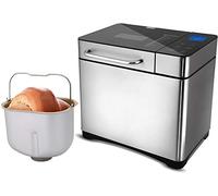 COOCHEER Máquina de Pan 19 programas, máquina automática para pan, varita y yogur, antiadherente, temporizador programable 15h, pantalla retroiluminada azul, sin BPA,certificación FDA
