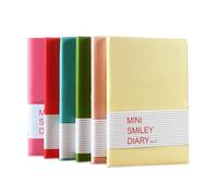 Coocnh Libretas Mini A7 de Cuero Sintético 6 Colores Pastel - Agenda Pequeña 10x8cm, 100 Hojas 80g, Diseño Moderno para Mujeres, Regalo Cute