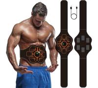 COODAY EMS Electroestimulador Muscular, Abdominales Cinturón,Masajeador Eléctrico Cinturón, Hombresy Mujeres Ejercitador del Abdomen/Brazo/Piernas/Cintura