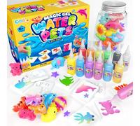Coodoo Aqua Gelz Set, Juguete de Gel de Agua Mágico 3D DIY, Juego Magic Gel Kit con 12 Colores y 12 Moldes, Regalo de Juguete Creativo para Niños, Juego Educativo STEM para niños 4-6 4-8 8-12