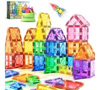 Coodoo Magnéticos de Construcción para Niños de 2 y 3, Bloques Magnéticos para niños pequeños, Juguetes de Construcción sensoriales Montessori para Exteriores para niños y niñas de más de 3 años