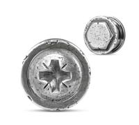 COOEAR Dilatadores de Oreja de Acero Inoxidable Plugs de Carne y Túneles Expansor de Perforación, Estiradores a Juego de Sol y Luna., 2g(6mm), Acero inoxidable, Arenisca