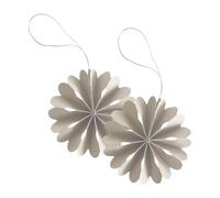 Cooee Design 2 Colgantes de Navidad Paper Flowers Natural