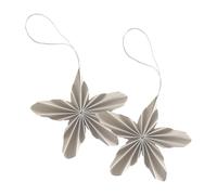 Cooee Design 2 Colgantes de Navidad Paper Stars Natural