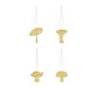 Cooee Design 4 Colgantes decorativos Fungi Latón
