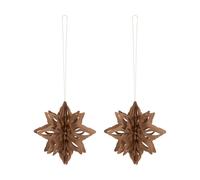 Cooee Design Adorno decorativo Paper Nova star set de 2 Coffee