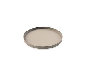 Cooee Design Bandeja Circle de acero inoxidable en color arena, tamaño: 30 x 30 x 2 cm, HI-012-SA