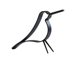 Cooee Design Figura Woody Bird pequeña roble teñido de negro