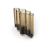Cooee Design Gry Wide - Jarrón (Cristal, 24 cm), Color coñac